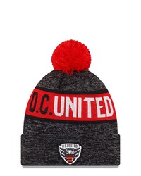 New Era Black Dc United Kick Off Cuffed Knit Hat With Pom At Nordstrom