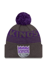 New Era Gray Sacrato Kings Proof Cuffed Knit Hat With Pom At Nordstrom