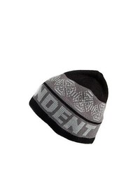 Independent Hats Woven Cross Beanie Hat Blackcharcoal