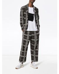 Homme Plissé Issey Miyake Pleated Ladder Check Jacket