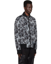 VERSACE JEANS COUTURE Black Print Bomber Jacket