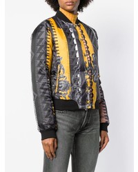 Versace Jeans Multi Print Bomber Jacket