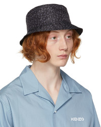 Kenzo Black Grey Bucket Hat