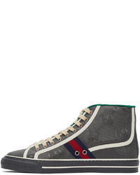 Gucci Grey Off The Grid Tennis 1977 High Top Sneakers