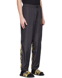 VERSACE JEANS COUTURE Black Bonded Trousers