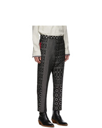 Haider Ackermann Grey Cropped Low Crotch Trousers