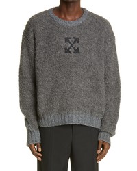 Off-White Arrows Reversed Knit Crewneck Sweater