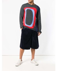 Comme Des Garcons SHIRT Comme Des Garons Shirt Mod Design Intarsia Crew Neck Sweater
