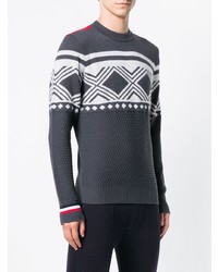 Rossignol Crew Neck Patterned Sweater