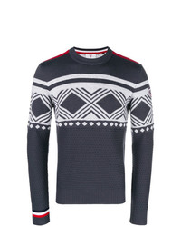 Rossignol Crew Neck Patterned Sweater