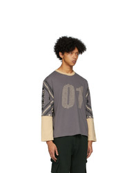Youths in Balaclava Grey And Beige 01 Long Sleeve T Shirt