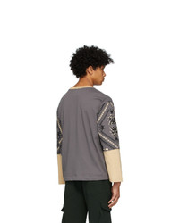 Youths in Balaclava Grey And Beige 01 Long Sleeve T Shirt