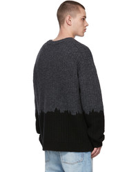 Nanushka Grey Black Oveo Sweater