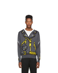 Moschino Grey The Sims Edition Pixel Sweater