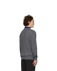 Paul Smith Grey Wool Saturn Sweater