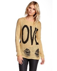Romeo & Juliet Couture Love Ripped Sweater