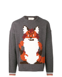 MAISON KITSUNÉ Maison Kitsun Intarsia Fox Sweater