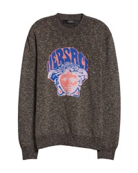 Versace Medusa Jacquard Crewneck Sweater