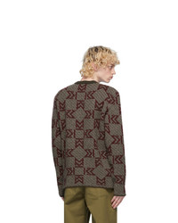 MAISON KITSUNÉ Multicolor Wool Monogram Sweater