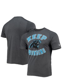5TH AND OCEAN BY NEW ERA 5th Ocean By New Era Charcoal Carolina Panthers Keep Pounding T Shirt
