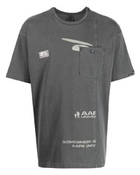AAPE BY A BATHING APE Aape By A Bathing Ape Graphic Print Short Sleeved T Shirt