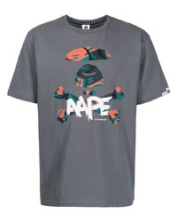 AAPE BY A BATHING APE Aape By A Bathing Ape Skull Print Cotton T Shirt