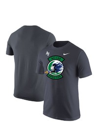 Nike Anthracite Air Force Falcons Ac 130 Spectre Patch T Shirt At Nordstrom