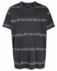 Givenchy Barbed Wire Vintage Effect T Shirt