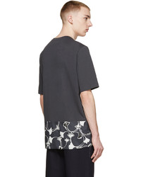 3.1 Phillip Lim Black Ginkgo Print T Shirt