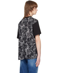 VERSACE JEANS COUTURE Black Graphic T Shirt