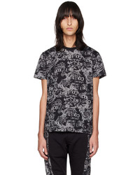 VERSACE JEANS COUTURE Black Graphic T Shirt
