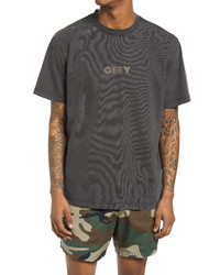 Obey Bold Ideals Logo Organic Cotton T Shirt