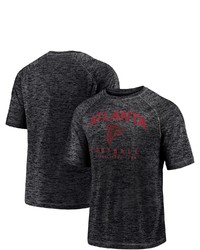 FANATICS Branded Black Atlanta Falcons Shade Battle Ready Raglan Space Dye T Shirt