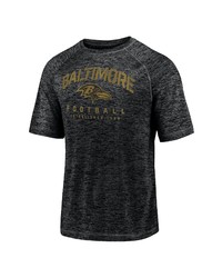FANATICS Branded Black Baltimore Ravens Shade Battle Ready Raglan T Shirt