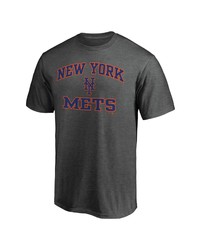 FANATICS Branded Charcoal New York Mets Heart Soul T Shirt