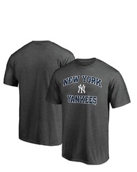 FANATICS Branded Charcoal New York Yankees Heart Soul T Shirt