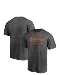 FANATICS Branded Charcoal San Francisco Giants Big Tall Dedication T Shirt
