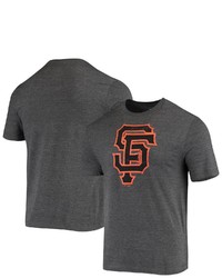 FANATICS Branded Charcoal San Francisco Giants Weathered Official Logo Tri Blend T Shirt At Nordstrom