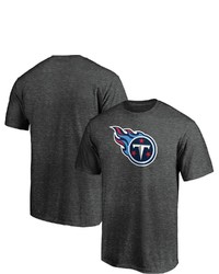FANATICS Branded Gray Tennessee Titans Primary Logo T Shirt