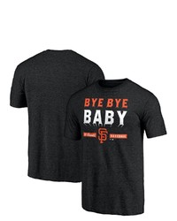 FANATICS Branded Heathered Black San Francisco Giants Hometown Collection Tri Blend T Shirt