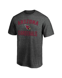 FANATICS Branded Heathered Charcoal Arizona Cardinals Logo Big Tall Victory Arch T Shirt