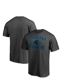 FANATICS Branded Heathered Charcoal Carolina Panthers Victory Arch T Shirt