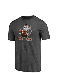 FANATICS Branded Heathered Charcoal Cleveland Browns Greatest Dad Retro Tri Blend T Shirt In Heather Charcoal At Nordstrom