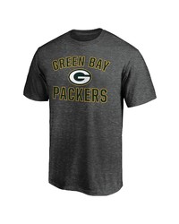 FANATICS Branded Heathered Charcoal Green Bay Packers Victory Arch T Shirt