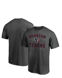 FANATICS Branded Heathered Charcoal Houston Texans Logo Big Tall Victory Arch T Shirt In Heather Charcoal At Nordstrom