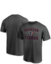 FANATICS Branded Heathered Charcoal Houston Texans Victory Arch T Shirt In Heather Charcoal At Nordstrom