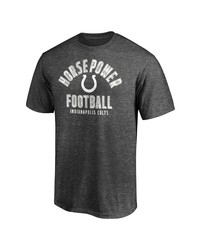 FANATICS Branded Heathered Charcoal Indianapolis Colts Hometown Horsepower T Shirt