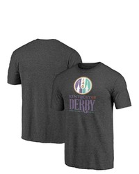 FANATICS Branded Heathered Charcoal Kentucky Derby 148 Tri Blend T Shirt In Heather Charcoal At Nordstrom