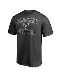 FANATICS Branded Heathered Charcoal Las Vegas Raiders Victory Arch T Shirt