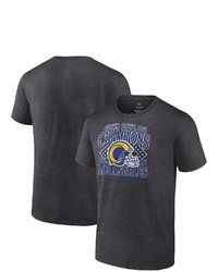 FANATICS Branded Heathered Charcoal Los Angeles Rams Super Bowl Lvi Champions Favorite Retro T Shirt In Heather Charcoal At Nordstrom